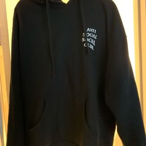 Anti social club hoodie